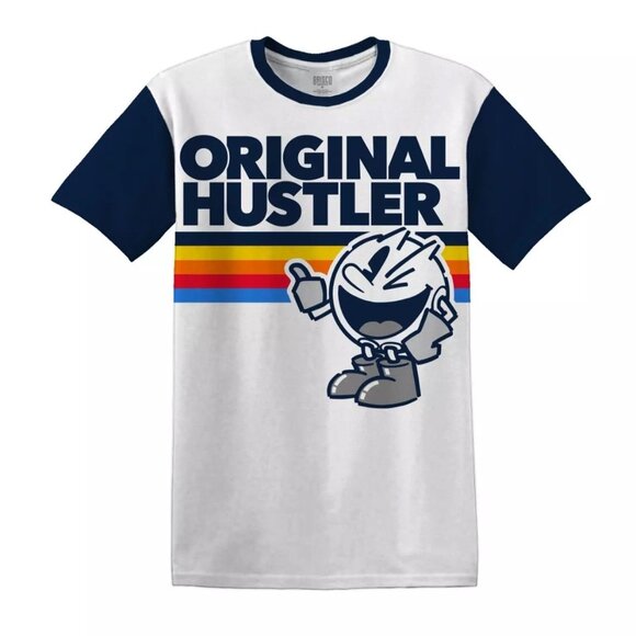 Vintage Original Hustler Pacman Game Graphic Men's T-Shirt - Picture 1 of 1